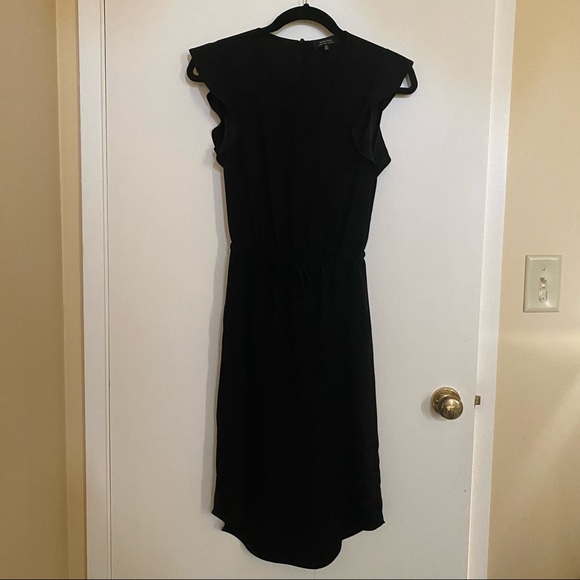 Aritzia Babaton black flutter cap sleeve midi dress - Picture 1 of 4